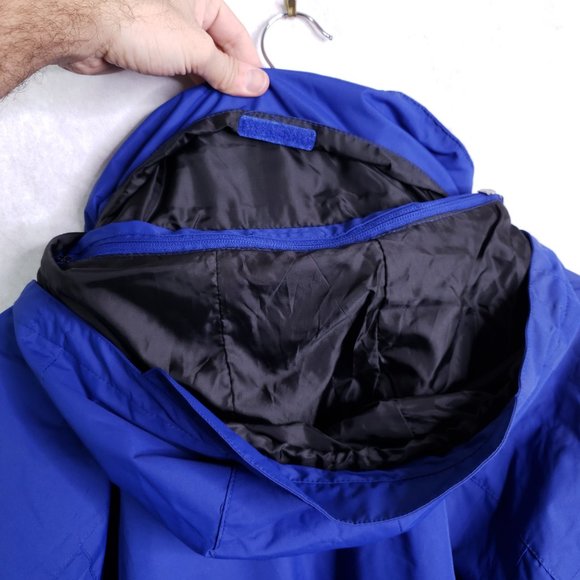 32 Degree Heat Performance Men's 2XL Hydro-Tech Full Zip Rain Shell Jacket Blue - Picture 9 of 11